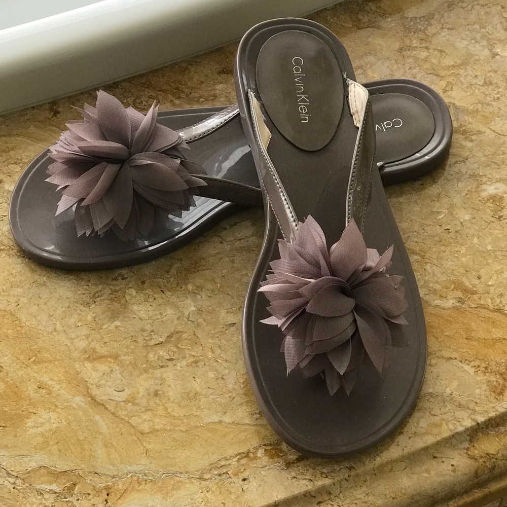 Calvin Klein flip flops